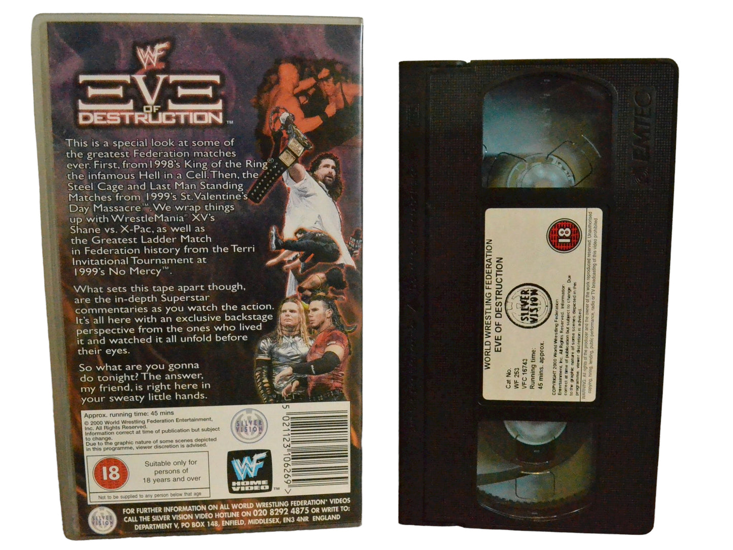 WWF: EVE of Destruction - Steve Austin - World Wrestling Federation Home Video - Wrestling - PAL - VHS-