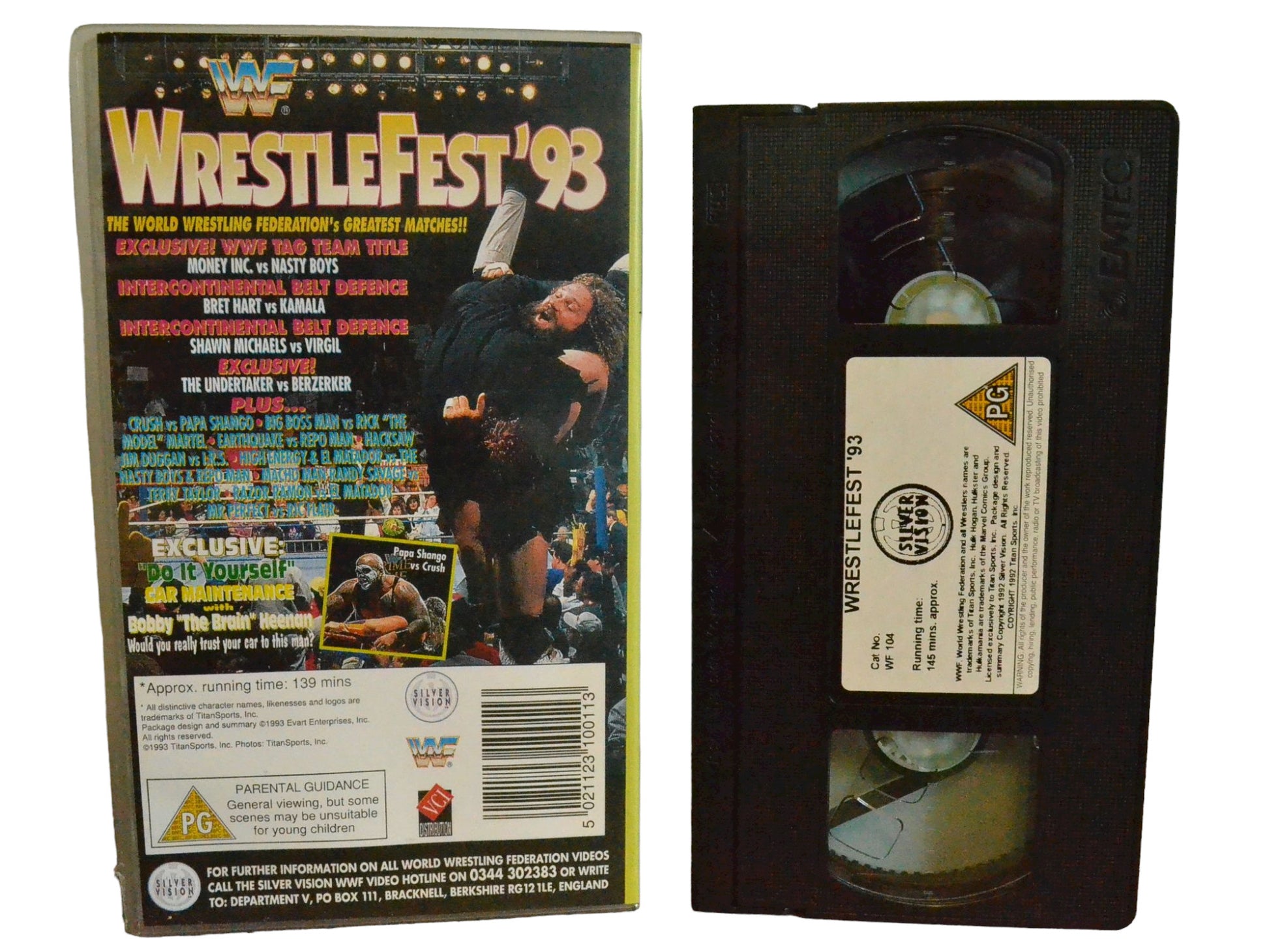 WWF: Wrestle Fest'93 - Brian Adams - World Wrestling Federation Home Video - Wrestling - PAL - VHS-