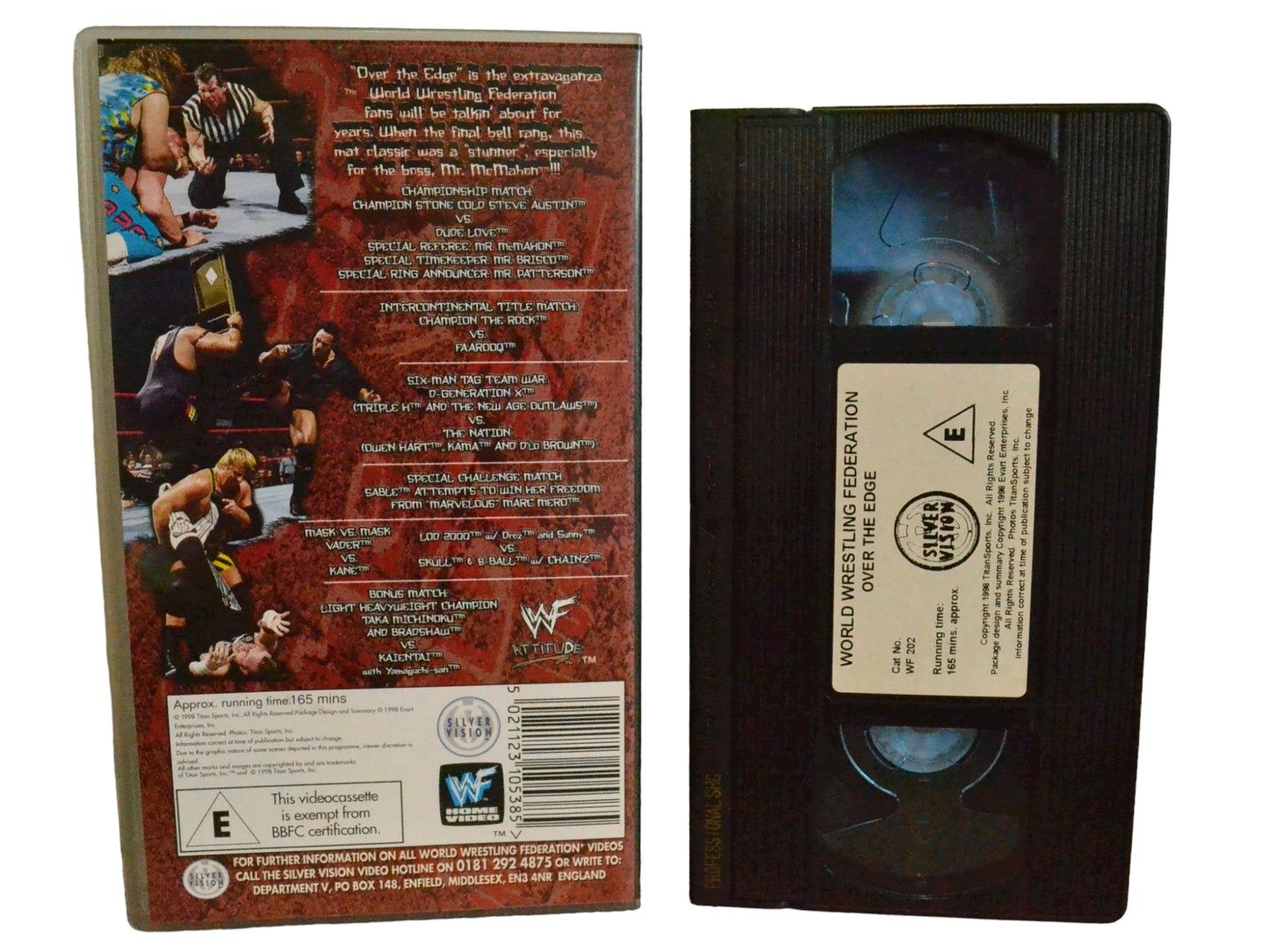 WWF: Over The Edge In Your House - Steve Austin - World Wrestling Federation Home Video - Wrestling - PAL - VHS-