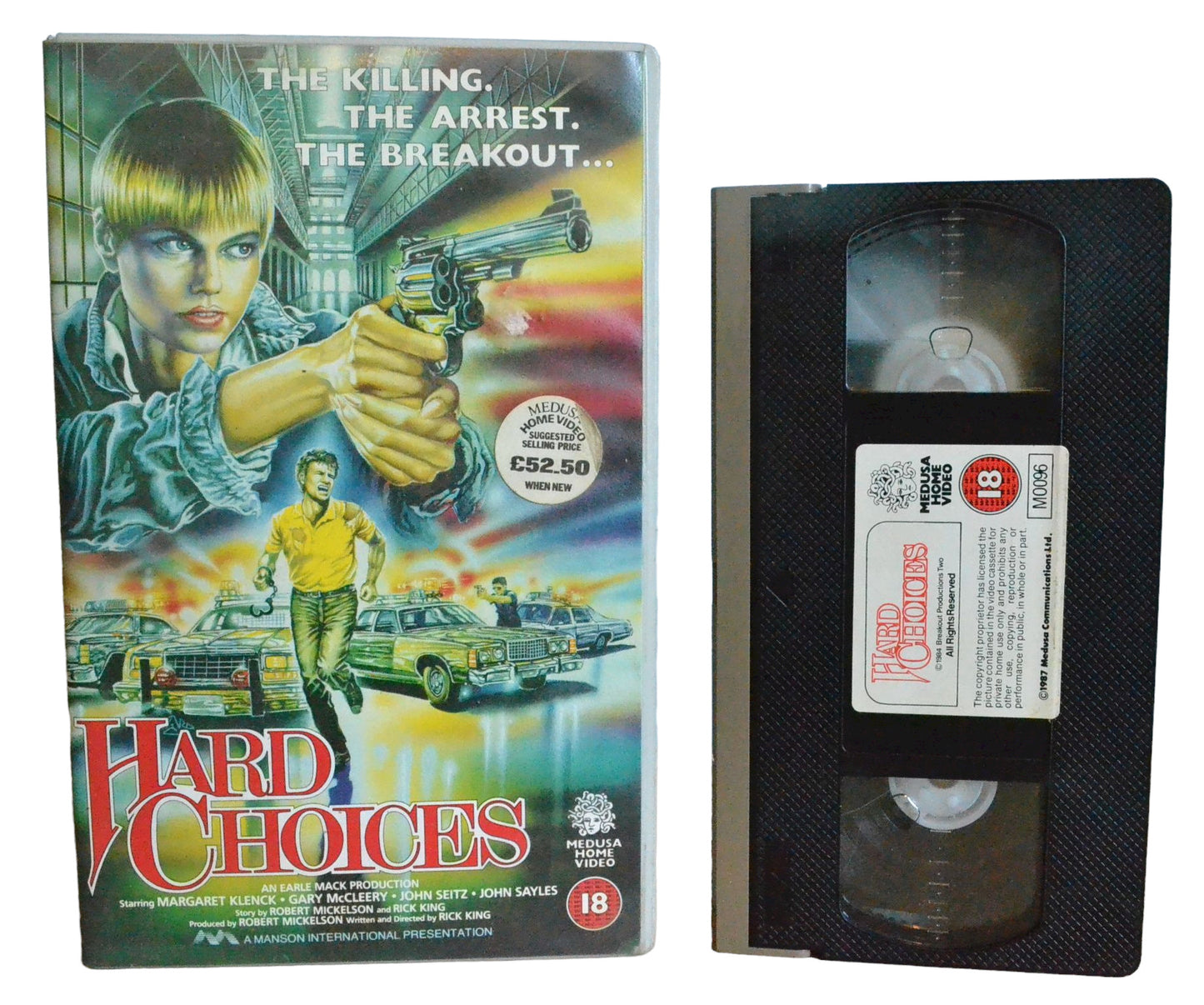 Hard Choices (The Killing. The Arrest. The Breakout...) - Margaret Klenck - Medusa Home Video - Large Box - PAL - VHS-