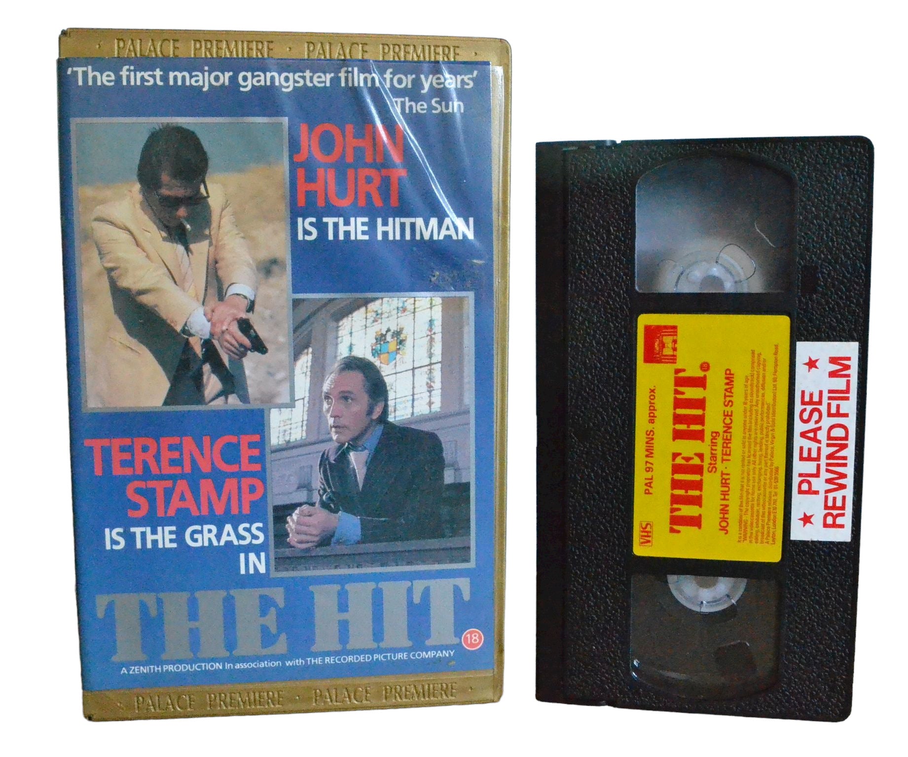 The Hit (The First Major Gangster Film For Years) - John Hurt - Palace Premiere - Large Box - PAL - VHS-