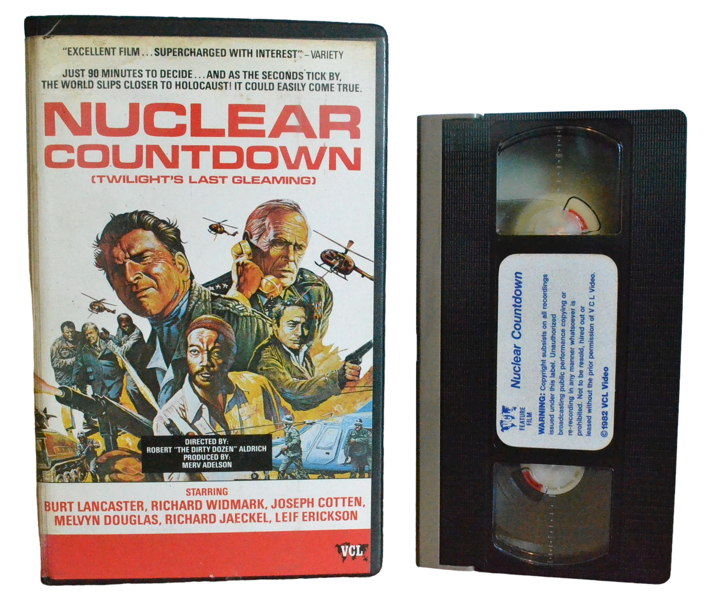 Nuclear Countdown - Burt Lancaster - VCI - Large Box - PAL - VHS-