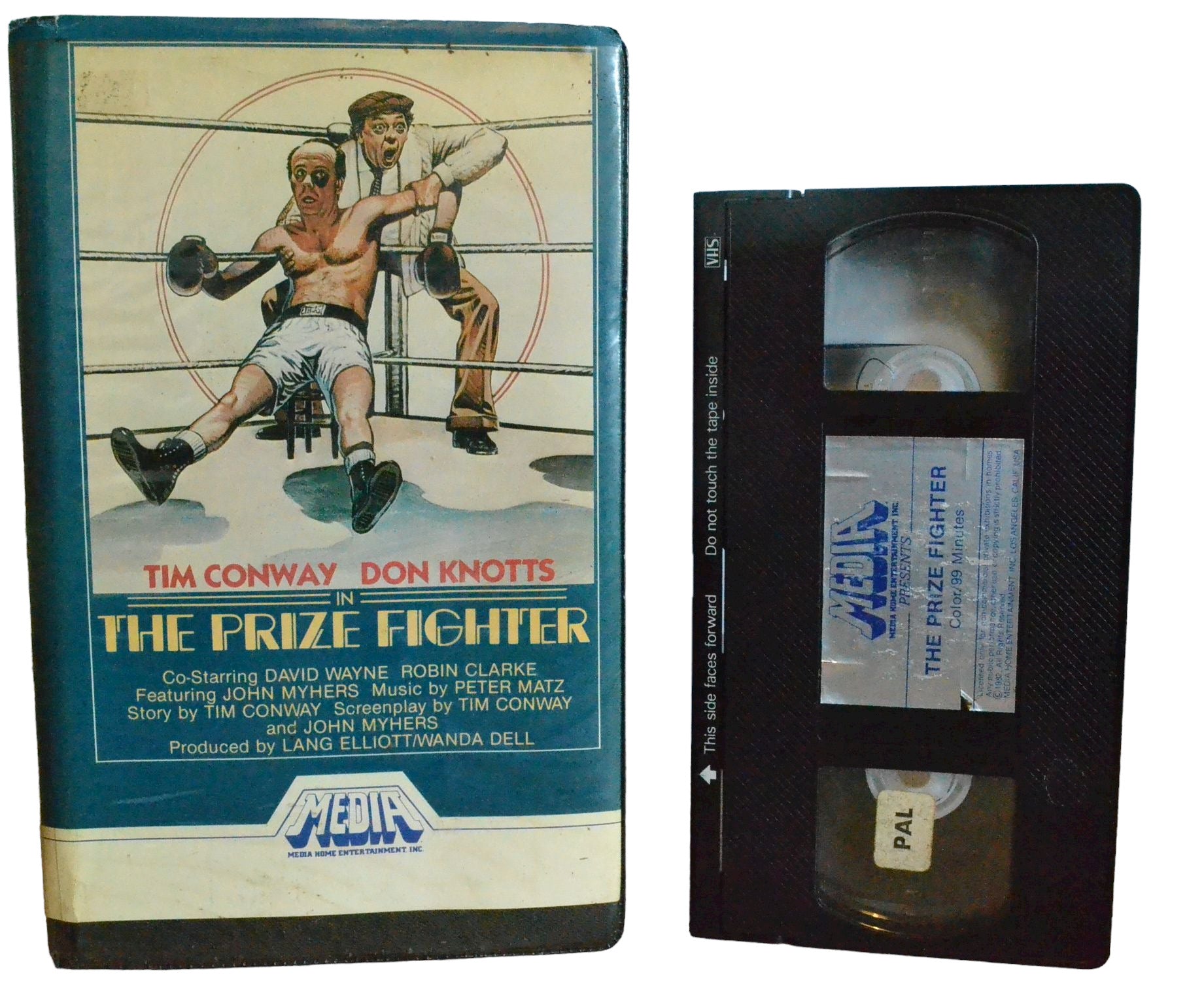 Tim Conway Don Knotts In The Prize Fighter - Tim Conway - Media HOme Entertainment INC - Large Box - PAL - VHS-