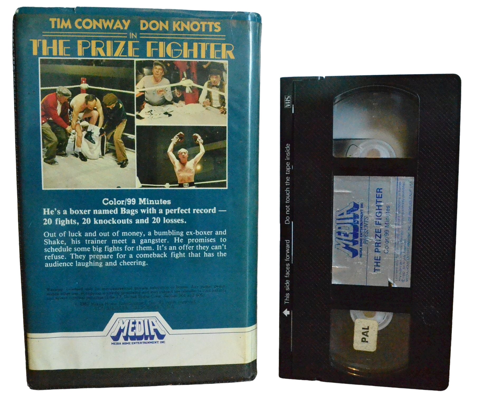 Tim Conway Don Knotts In The Prize Fighter - Tim Conway - Media HOme Entertainment INC - Large Box - PAL - VHS-