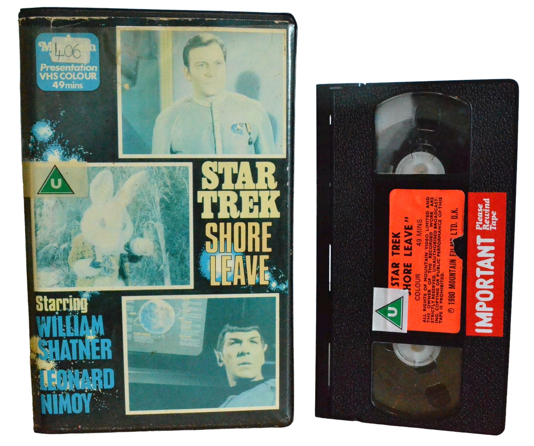 Star Trek Shore Leave - William Shantner - Mountain Video - Large Box - PAL - VHS-