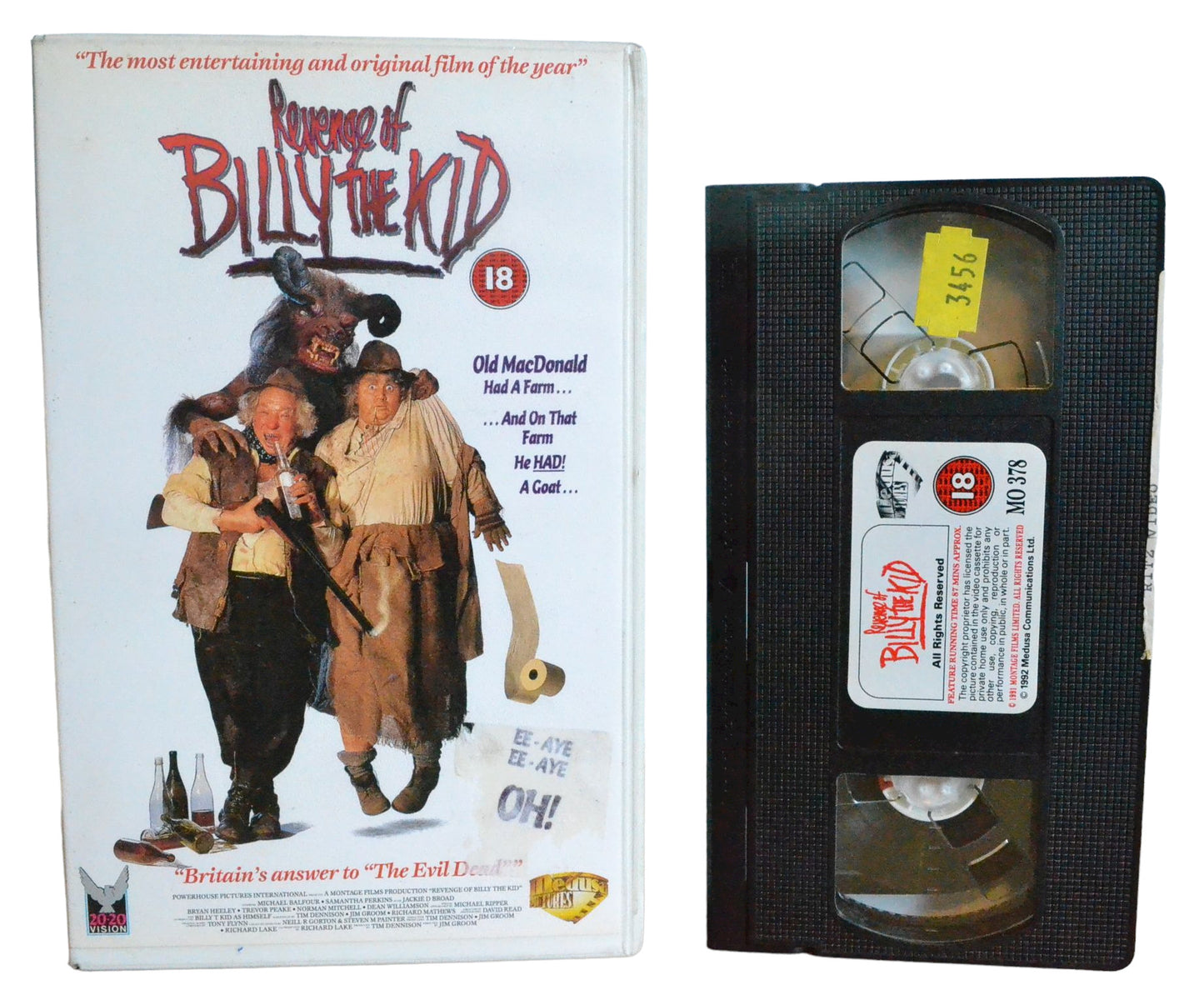 Revenge Of Billy The Kid - Michael Balfour - Medusa Pictures - Large Box - PAL - VHS-