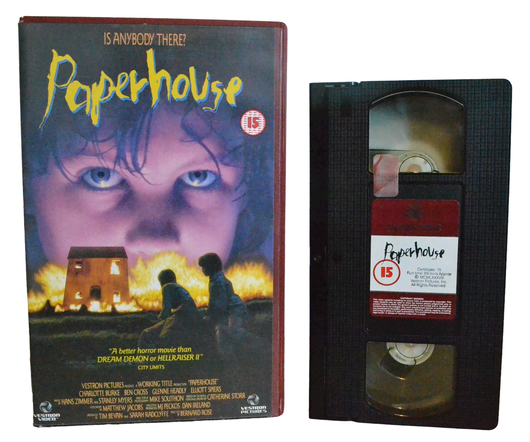 Paper House ( Is Anybody There…) - Charlotte Burke - Vestron Video International - Large Box - PAL - VHS-