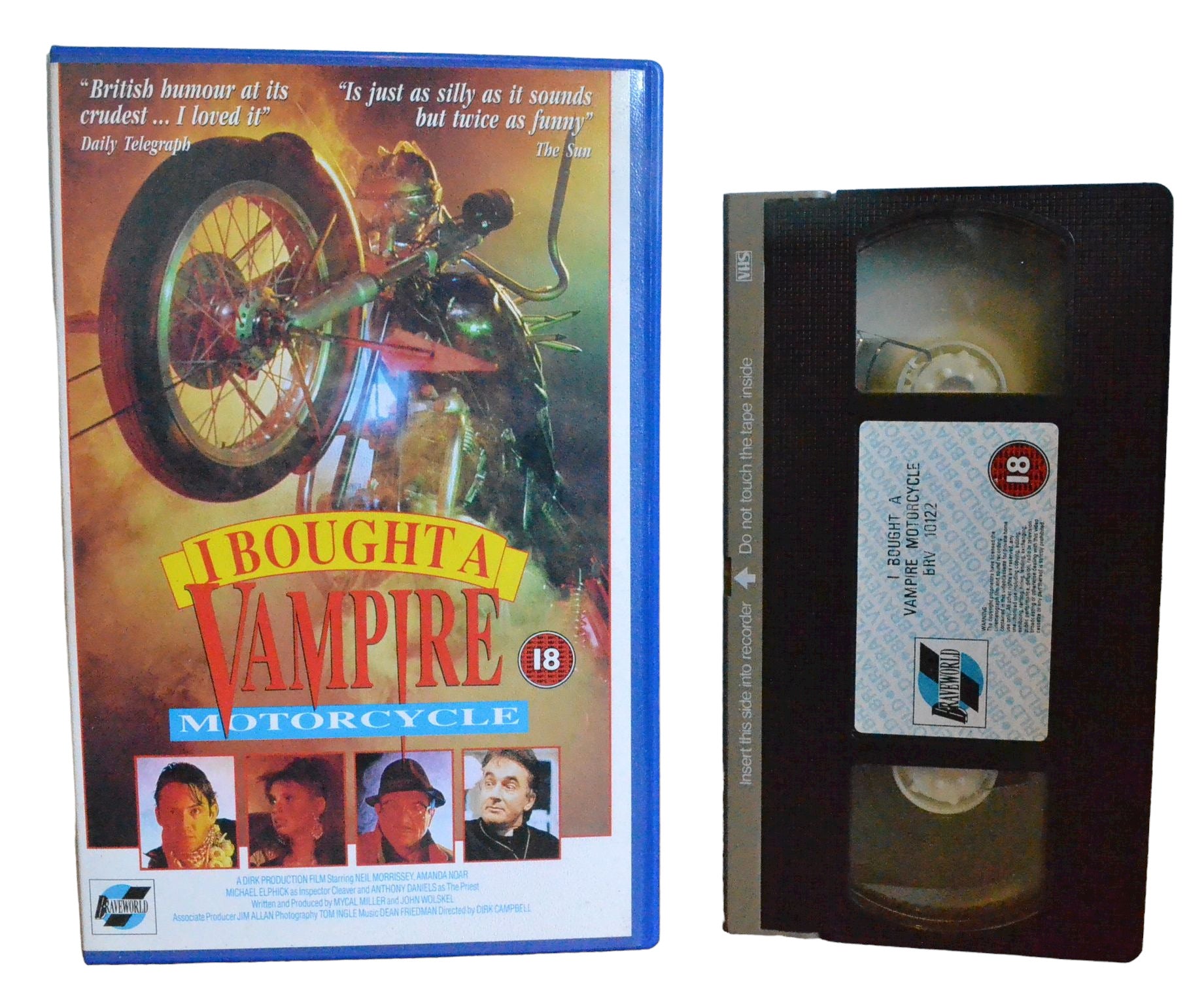 I Bought A Vampire Motorcycle - Neil Morrissey - Brave World - Large Box - PAL - VHS-