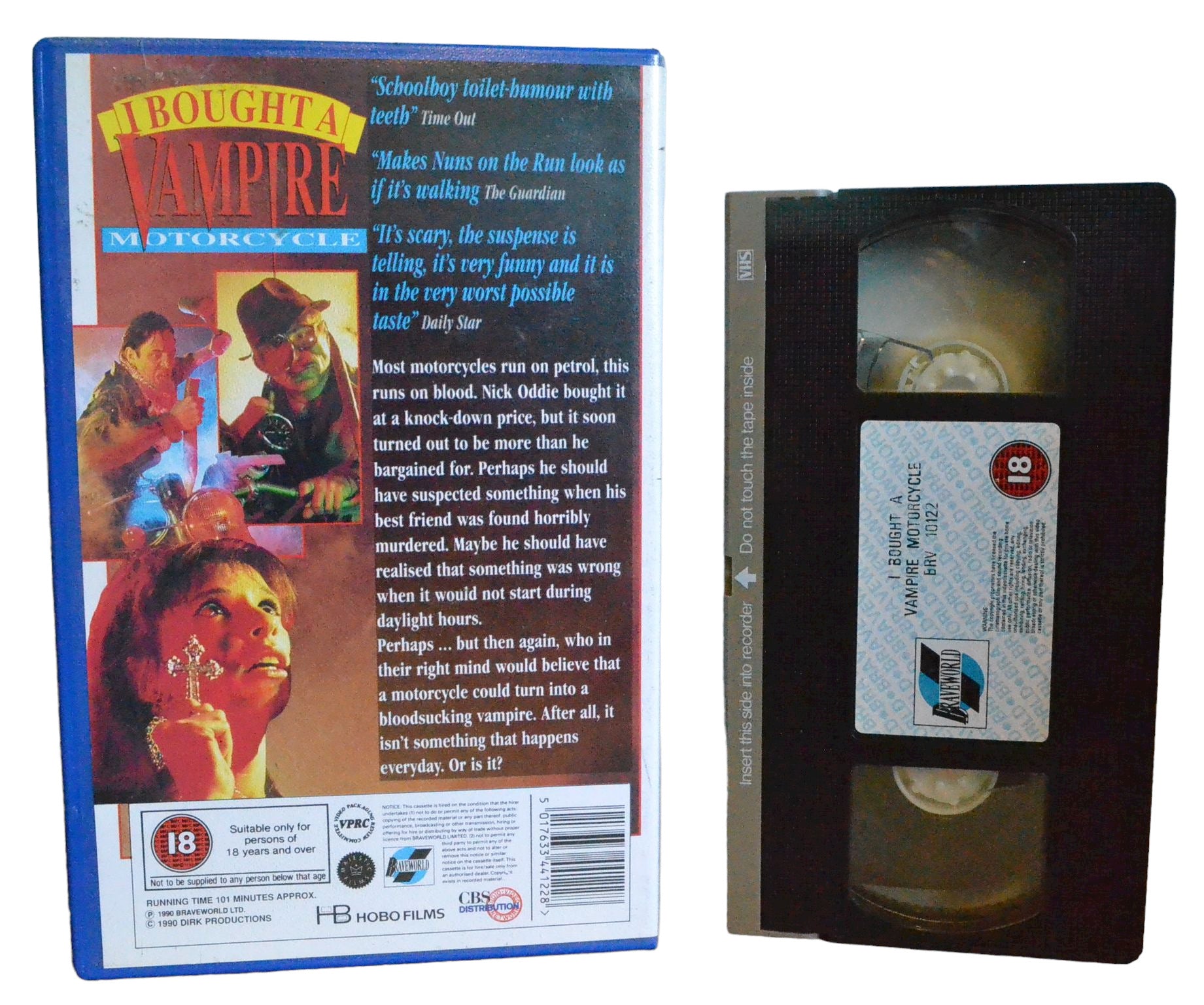 I Bought A Vampire Motorcycle - Neil Morrissey - Brave World - Large Box - PAL - VHS-
