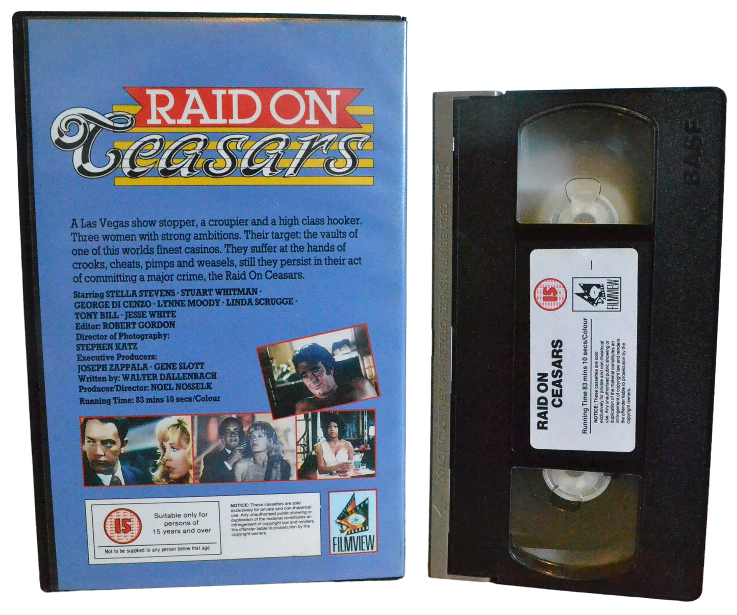 Raid On Ceasars - Stella Stevens - Film View - Drama - Large Box - Pal VHS-