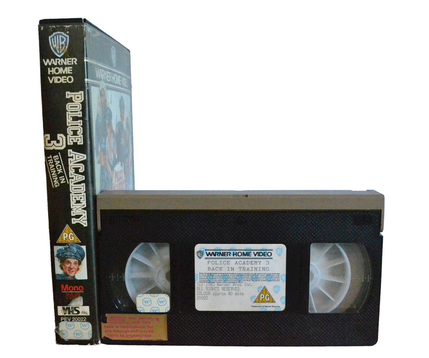 Police Academy 3 : Back In Training - Steve Guttenberg - Warner Home Video - Comedy - Large Box - Pal VHS-