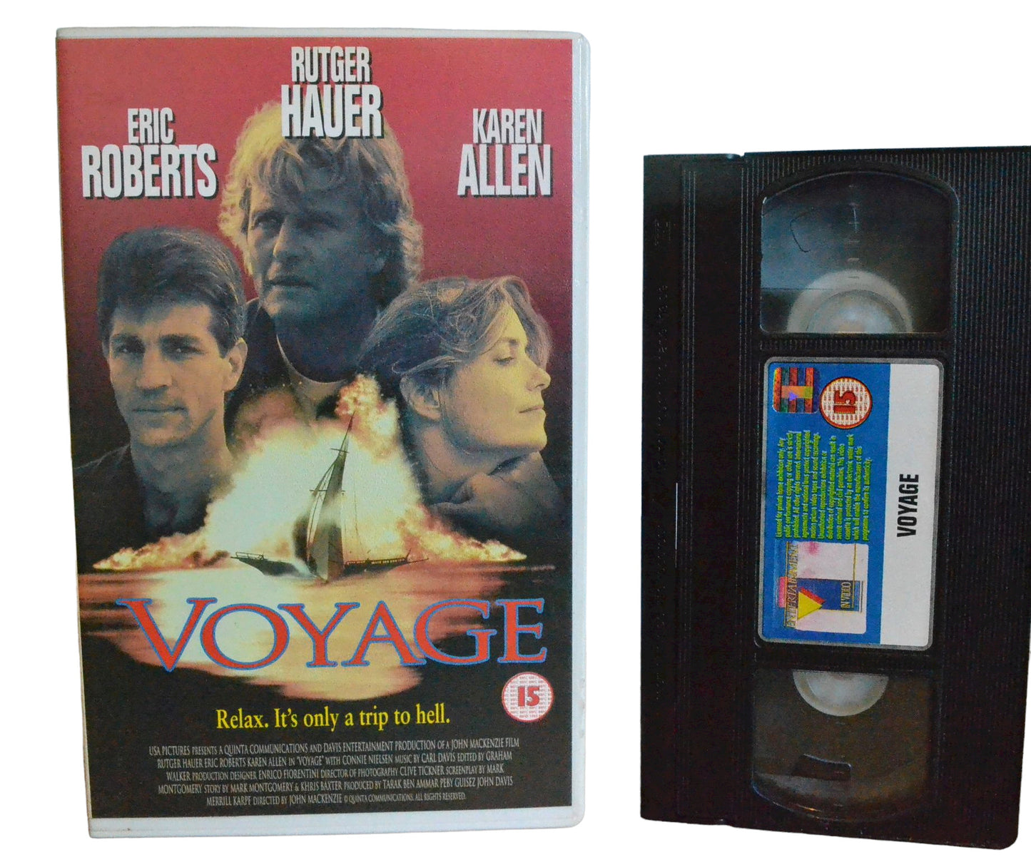 Voyage (Relax. It's Only A Trip To Hell) - Rutger Hauer - Entertainment in Video - Thriller - Large Box - Pal VHS-