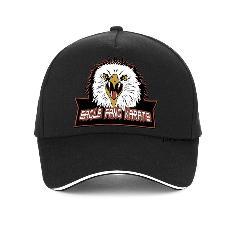 Eagle Fang Karate Cobra Kai - Adult - Baseball Cap - Adjustable Strap - Summer Wear - Sun Protection - Unisex-black-