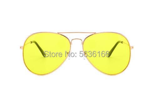Anime Characters Navy Admiral Borsalino Cosplay glasses Yellow Sunglasses-Golden frame-