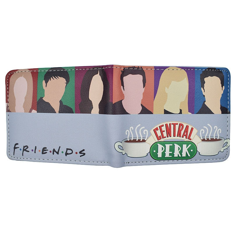 Friends Central Perk Wallet - New Arrival Cool Zipper Design PU Leather Purse - Wallet with Coin Pocket Inspired by Coffee Time at Central Perk-