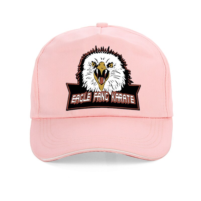 Eagle Fang Karate Cobra Kai - Adult - Baseball Cap - Adjustable Strap - Summer Wear - Sun Protection - Unisex-Pink-