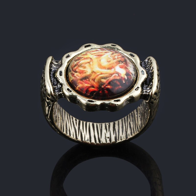 Vintage Cthulhu Ring - Retro H.P. Lovecraft - Miskatonic University Class - Rings for Men & Women - Cosplay Gift-white-Silver Plated-