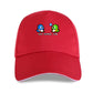 Bubble Bobble - Retro Console Game - Adult - Baseball Cap - Adjustable Strap - Summer Wear - Sun Protection - Unisex-P-Red-