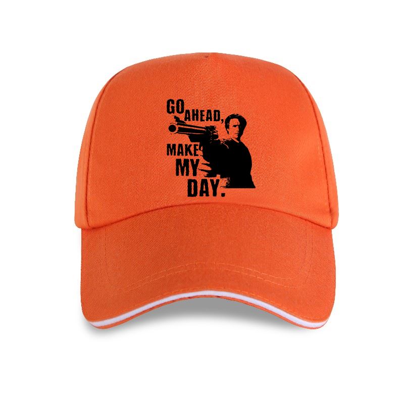 Go Ahead Make My Day! - Snapback Baseball Cap - Summer Hat For Men and Women-P-Orange-