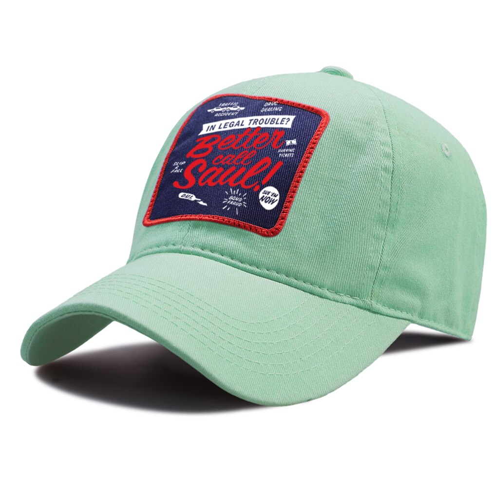 Better Call Saul - Adult - Baseball Cap - Adjustable Strap - Summer Wear - Sun Protection - Unisex-Light Green 6-China-Adjustable