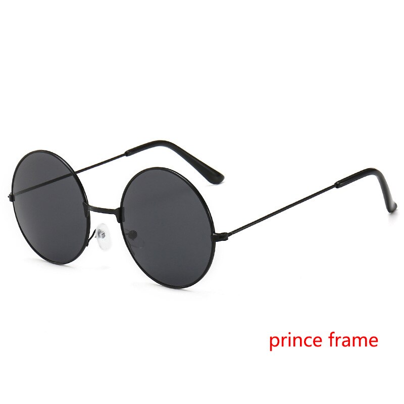 Hot Red Cloud Anime Cosplay Aburame Shino Cosplay Round Lens Sunglasses Black Frame Sun Glasses Widely Use Anime-black1-