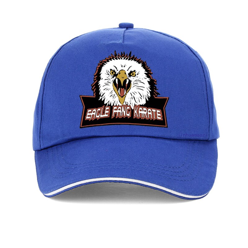 Eagle Fang Karate Cobra Kai - Adult - Baseball Cap - Adjustable Strap - Summer Wear - Sun Protection - Unisex-Blue-