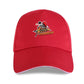 Street, Fighter - Retro, Arcade - Adult - Baseball Cap - Adjustable Strap - Summer Wear - Sun Protection - Unisex-P-Red-