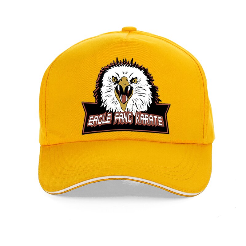 Eagle Fang Karate Cobra Kai - Adult - Baseball Cap - Adjustable Strap - Summer Wear - Sun Protection - Unisex-Yellow-