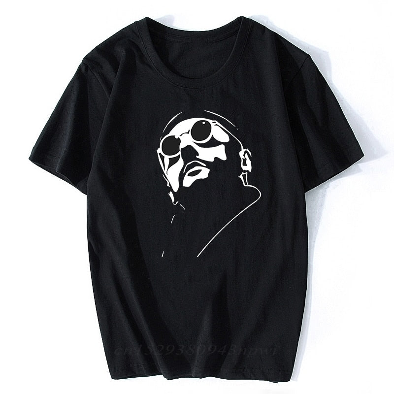 Leon The Professional Movie Vintage Men T Shirt Short Sleeve Clothes for Men Popular Cotton Mens T Shirts-black-XS-