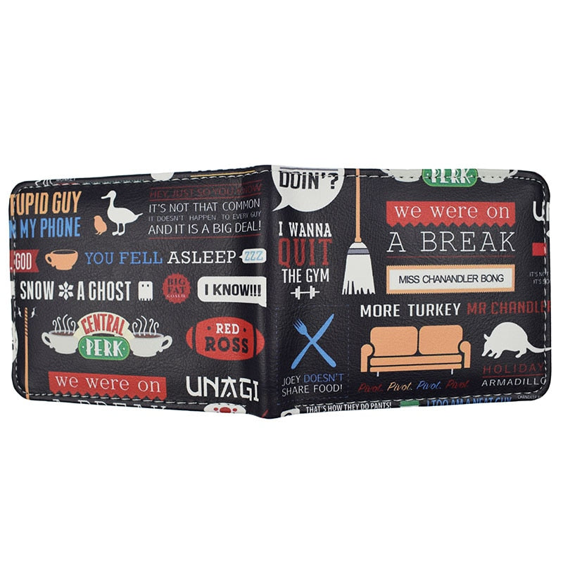 Friends Central Perk Wallet - New Arrival Cool Zipper Design PU Leather Purse - Wallet with Coin Pocket Inspired by Coffee Time at Central Perk-CP190121903-