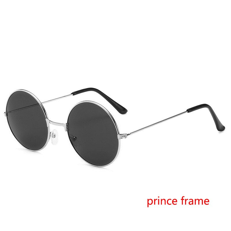 Hot Red Cloud Anime Cosplay Aburame Shino Cosplay Round Lens Sunglasses Black Frame Sun Glasses Widely Use Anime-Silver2-
