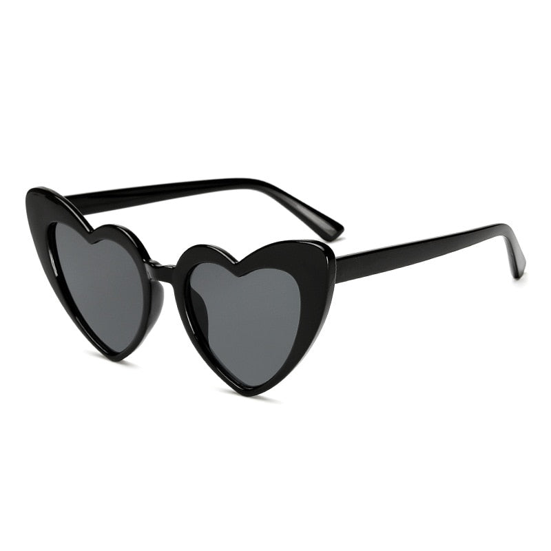 Heart Shaped Lolita Sunglasses - Movie Replica - Celebrity Eyewear - Love Heart Throwback - Vintage Gradient Sun Glasses-Classy-