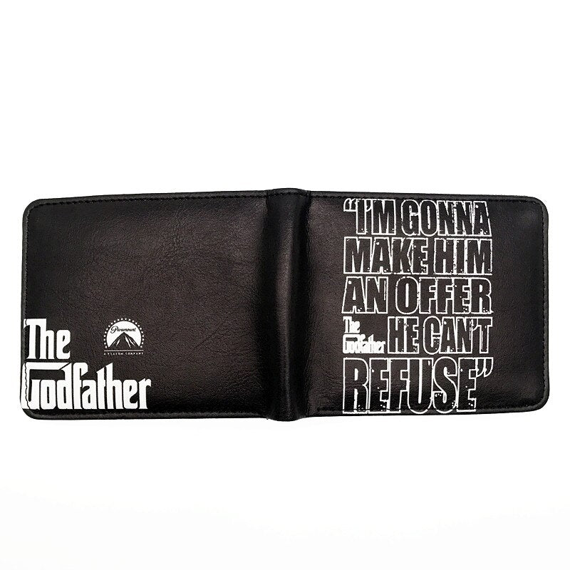 The Godfather Men Wallet - NEW Movie Short Wallets - Dollar Price with Card Holder - Perfect Gift for Fans of THE GODFATHER-Godfather 02-