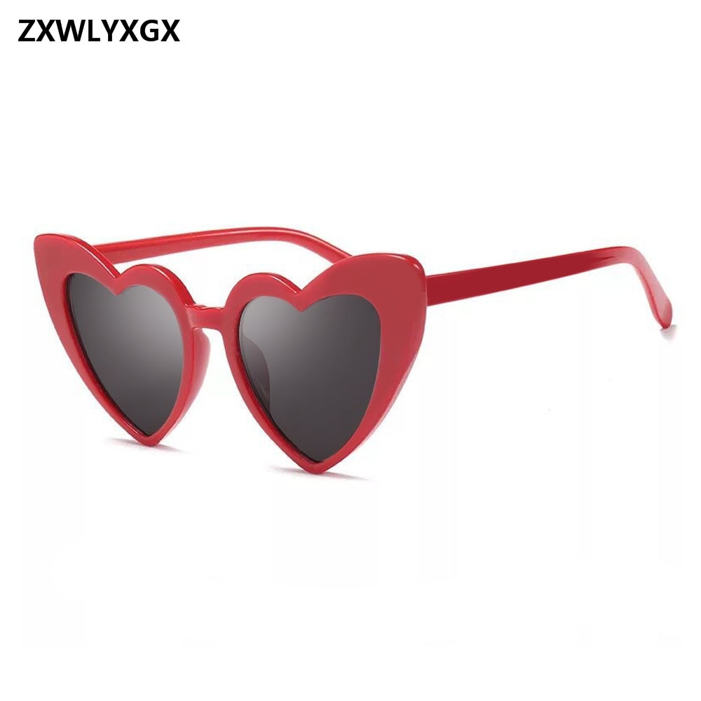Heart Shaped Lolita Sunglasses - Movie Replica - Celebrity Eyewear - Love Heart Throwback - Vintage Gradient Sun Glasses-