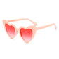Heart Shaped Lolita Sunglasses - Movie Replica - Celebrity Eyewear - Love Heart Throwback - Vintage Gradient Sun Glasses-Pinkest-