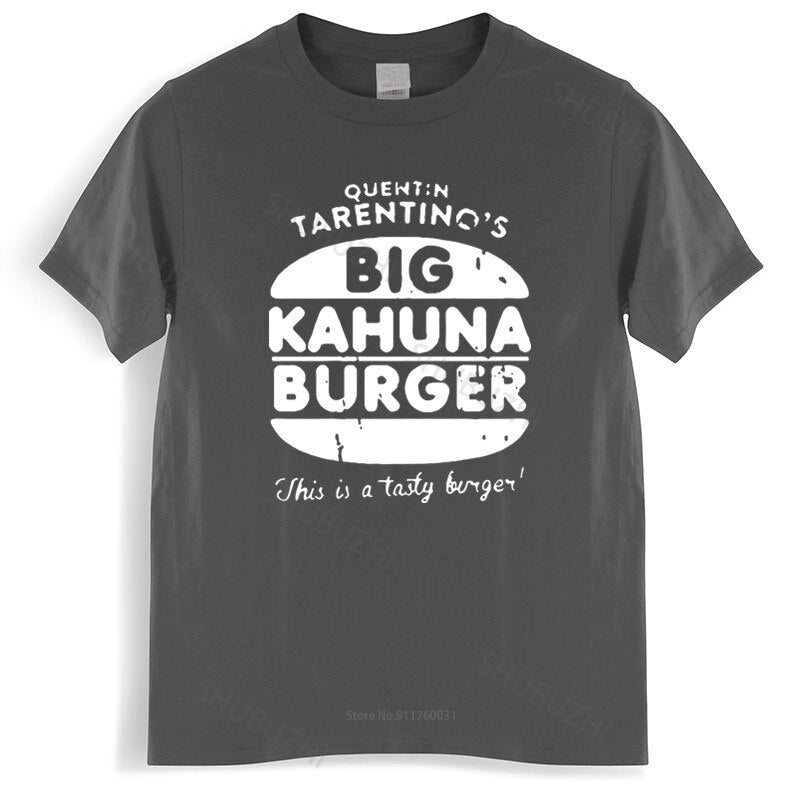 T shirt Pulp Fiction - Big Kahuna Burger - Cult Film T-Shirt - Loose Fit Top - Mens and Womens - Movie Buff Gift-carbon-XS-