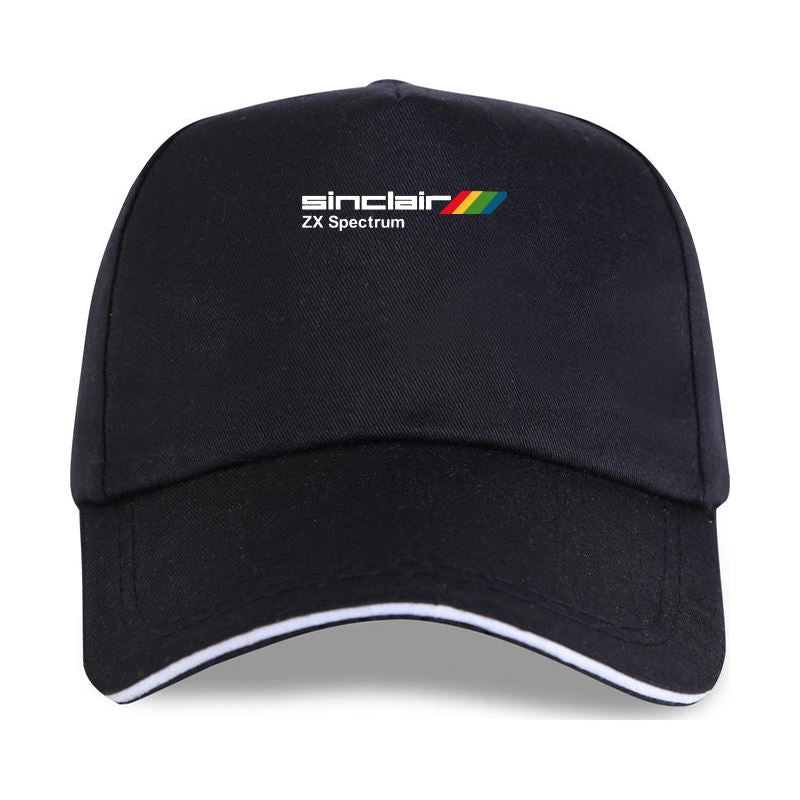 Zx Spectrum - Adult - Baseball Cap - Adjustable Strap - Summer Wear - Sun Protection - Unisex-P-Black-