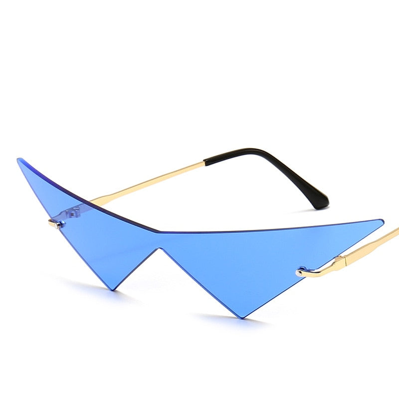 Anime Tengen Toppa Gurren-Lagann Kamina Glasses Gothic Punk Cosplay Costume Sunglasses Accessories Props-Blue-