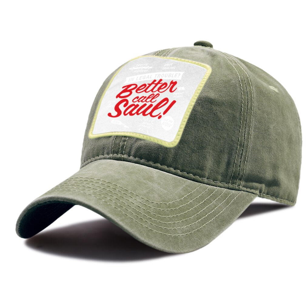 Better Call Saul - Adult - Baseball Cap - Adjustable Strap - Summer Wear - Sun Protection - Unisex-dark green 6-China-Adjustable