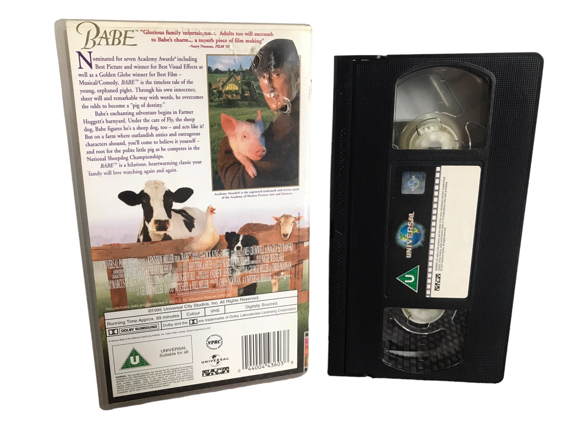 Babe - James Cromwell - Universal - Childrens - Pal - VHS-