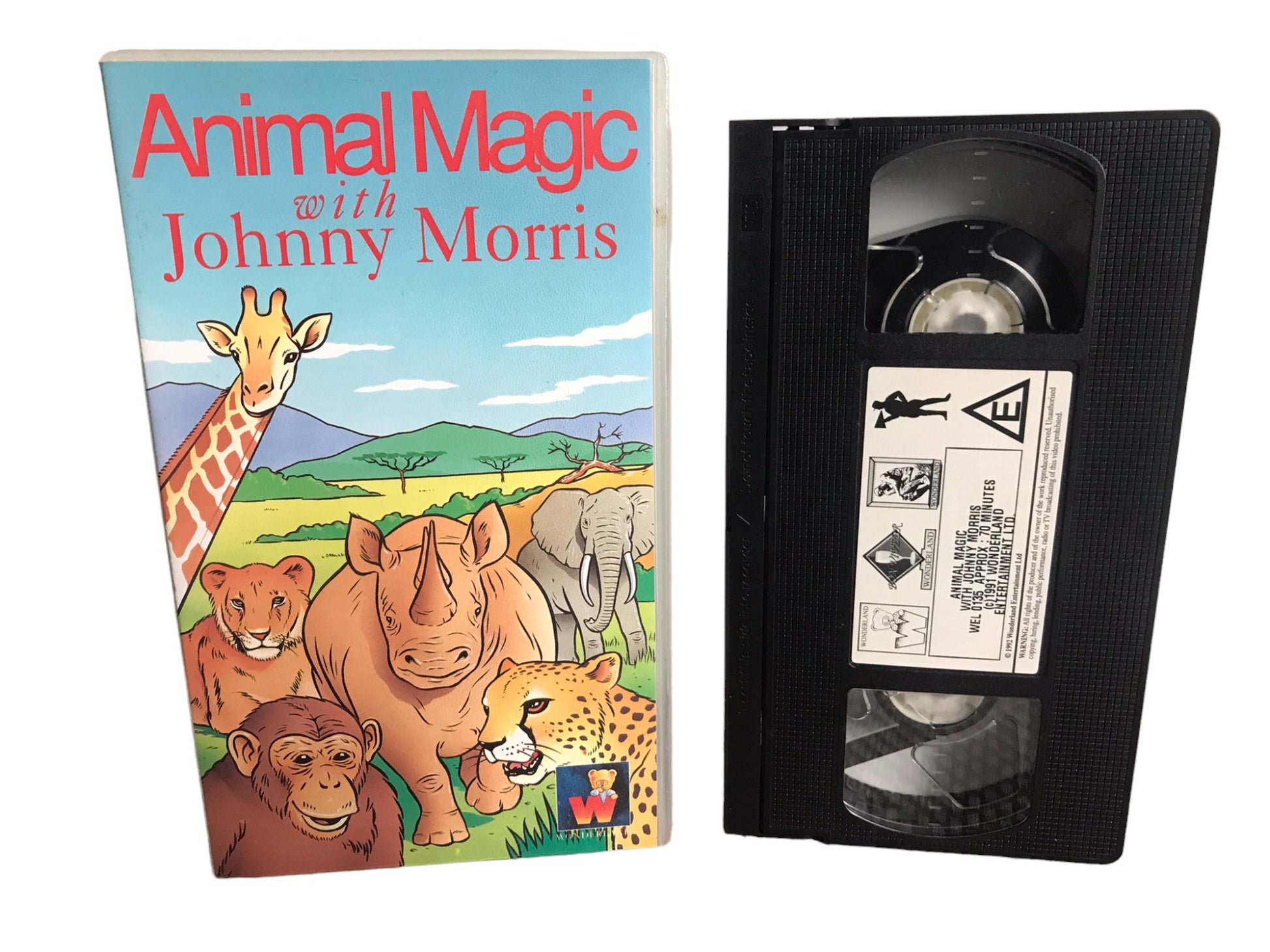 Animal Magic With Johnny Morris - Johnny Morris - Exempt From BBFC - Childrens - Pal - VHS-