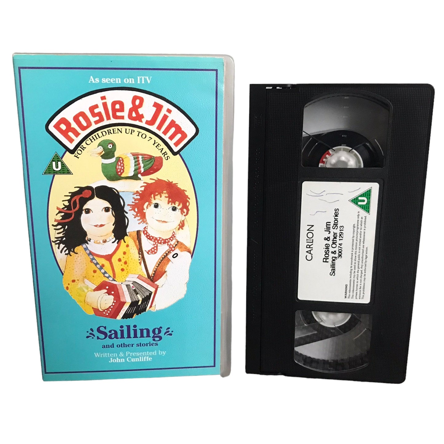 Rosie & Jim Sailing and Other Stories - Robin Stevens - Carlton - Childrens - Pal - VHS-