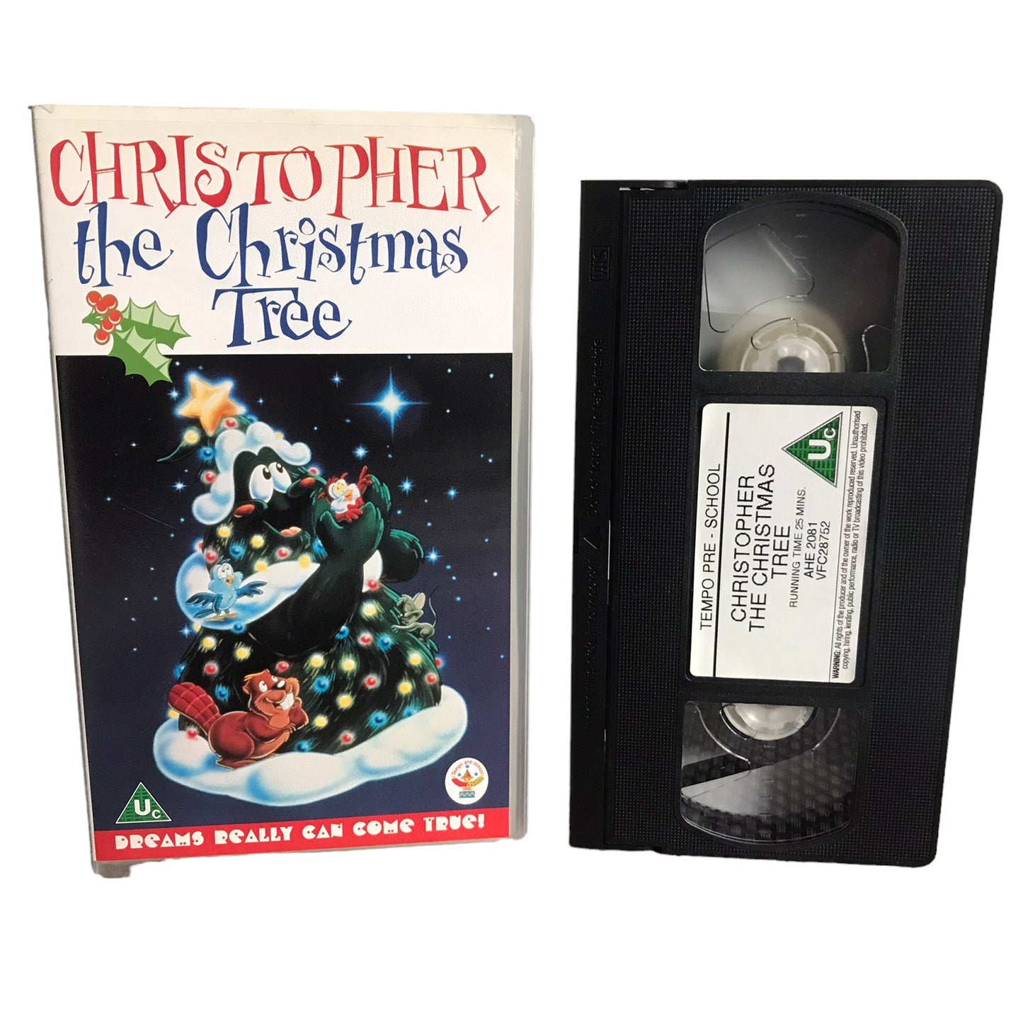 Christopher The Christmas Tree - Kyle Labine - Tempo Pre School - Childrens - Pal - VHS-