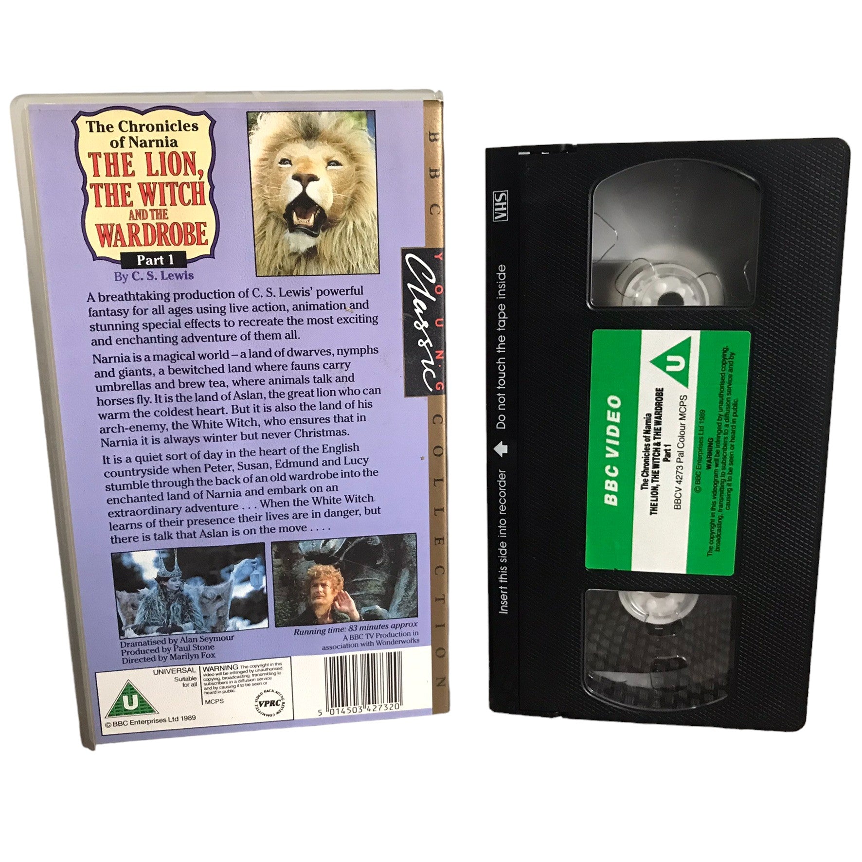 The Chronicles of Narnia The Lion, The Witch and the Wardrobe (Part-1) - William Moseley - BBC Video - Childrens - Pal - VHS-