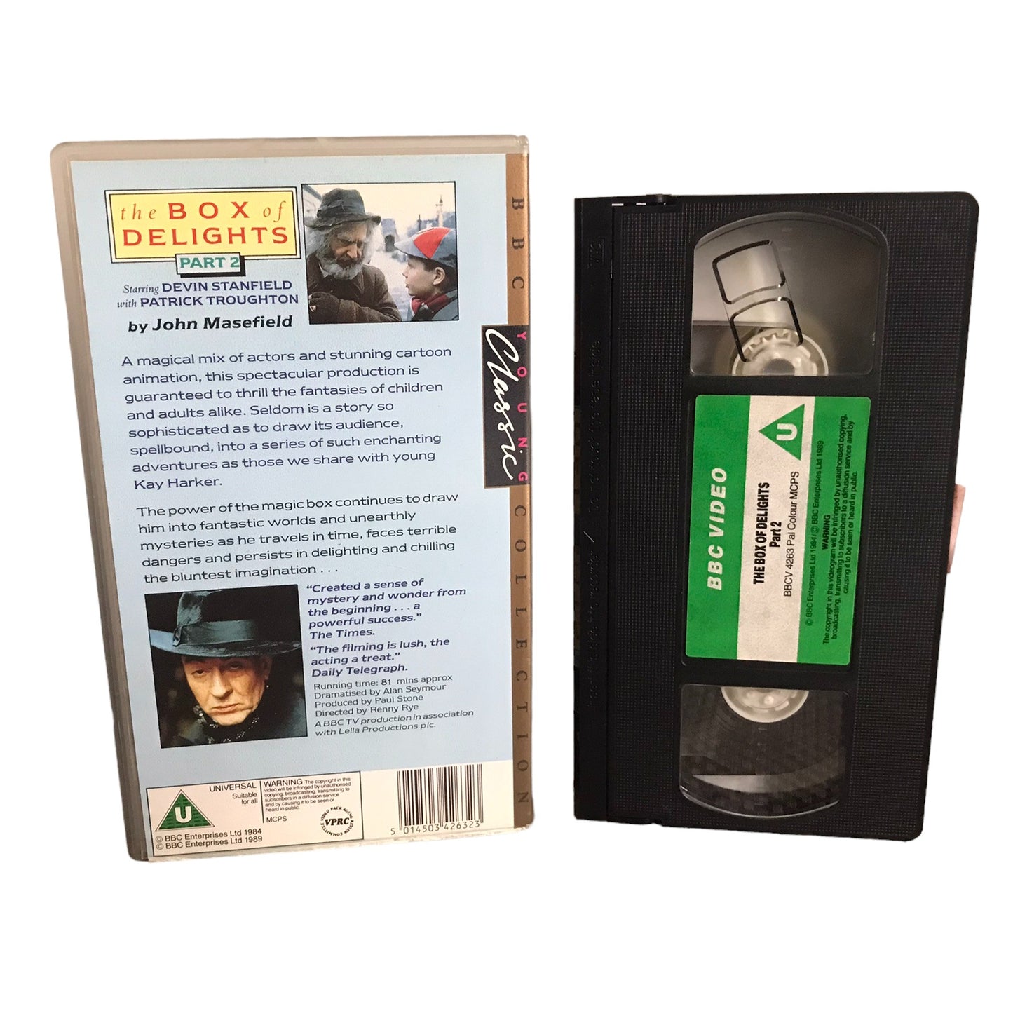 The Box of Delights Part-2 - Geoffrey Larder - BBC Video - Childrens - Pal - VHS-