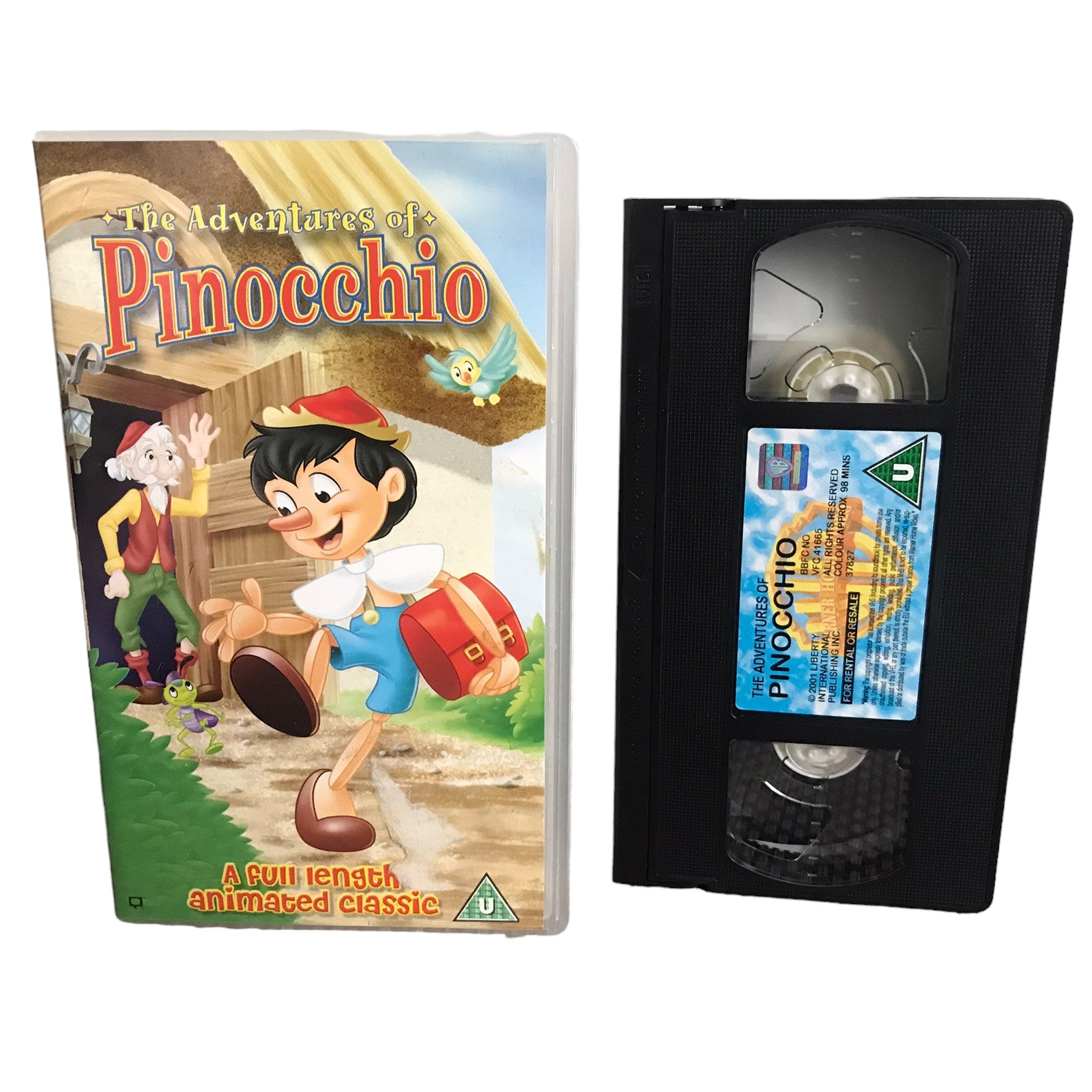 The Adventures of Pinocchio - Geneviève Bujold - Warner Home Video - Childrens - Pal - VHS-