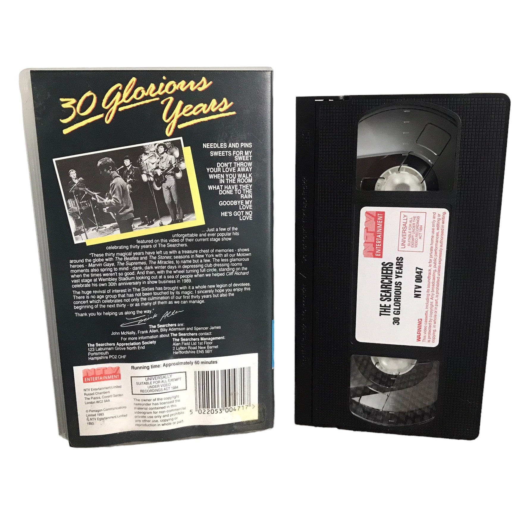 The Searchers 30 Glorious Years - NTV Entertainment - Music - Pal - VHS-