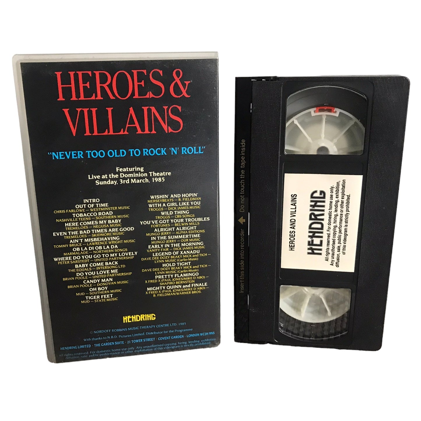 Heroes & Villains - Never Too Old To Rock And Roll - Music - Pal - VHS-