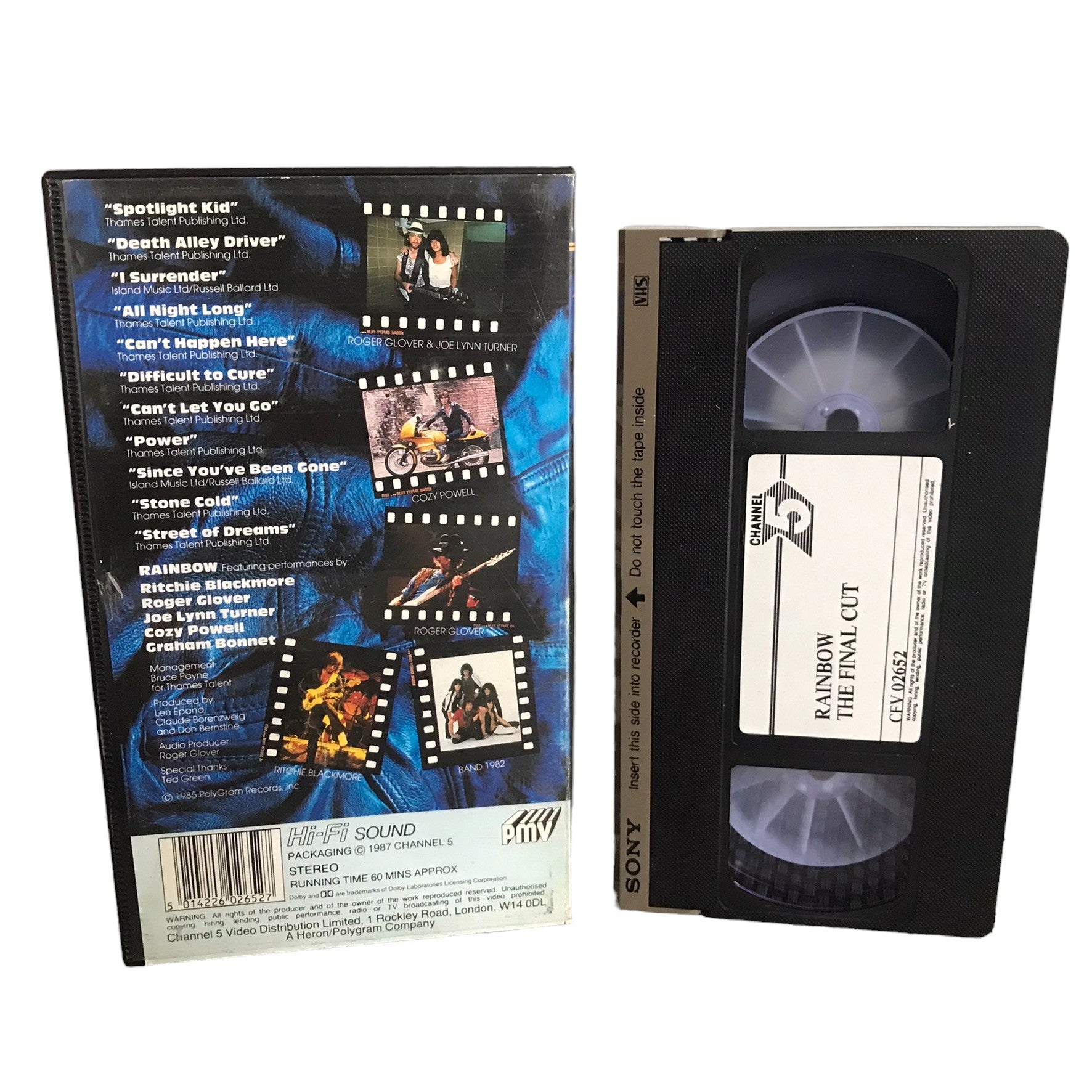 Rainbow The Final Cut - Graham Bonnet - Channel 5 - Music - Pal - VHS-