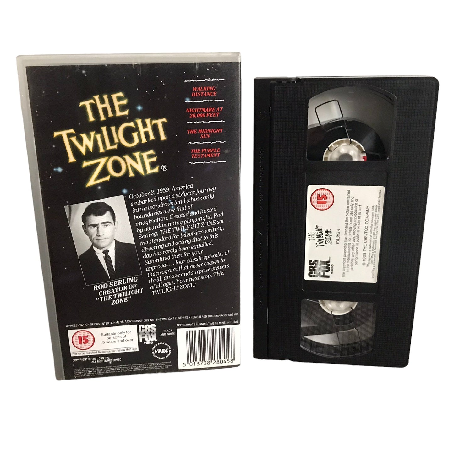 The Twilight Zone - Volume 4 - Rod Serling - CBS FOX - Horror - Pal - VHS-